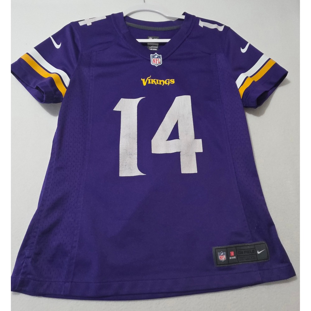 Nike NFL Minnesota Vikings Stephon Diggs 14 Jersey Youth Medium Purple